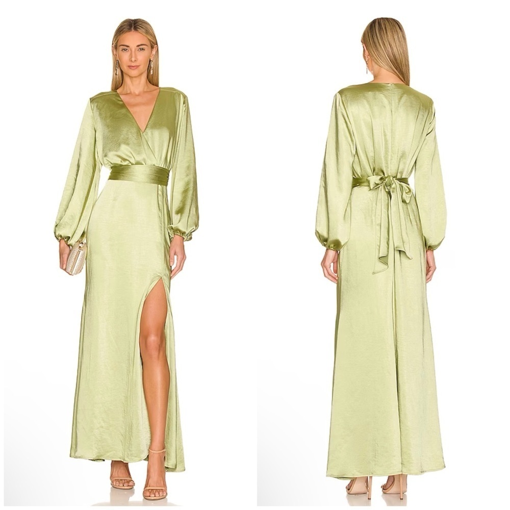 Elliatt Kai Maxi Dress In Avocado Size M